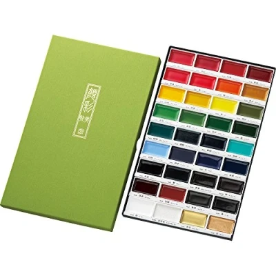 Image of Kuretake ZIG GANSAI TAMBI watercolor set (36 colors set)