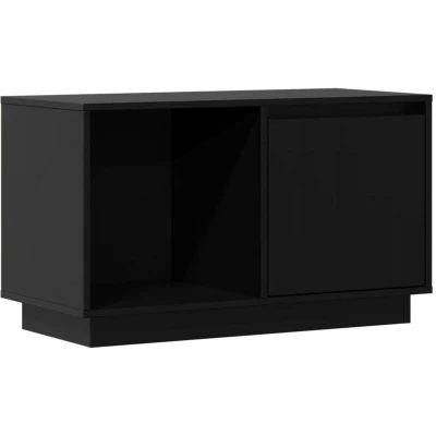 Image of vidaXL TV Cabinet Black 74x35x44 cm Solid Wood Pine