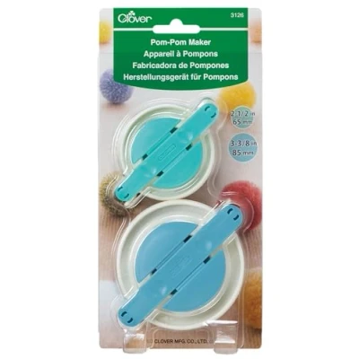 Image of Clover Pom Maker: Large, Other, Blue/Green/Off White