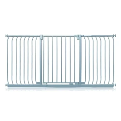 Image of Safetots Elite Pressure Safety Gate, 179cm 188cm, Matt Grey, Fit Stair Baby Gate for Doors Hallways and Spaces, Barrier, Easy Installation