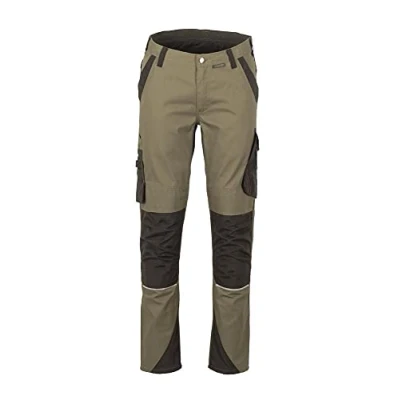 Image of Planam 6405058 Norit men&#039;s trousers, olive/black, size 58