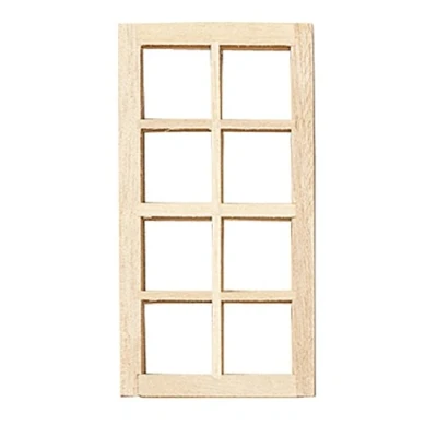 Image of Dolls House Builders DIY Spare Parts 1:12 Scale Standard Wooden Window 8 Light