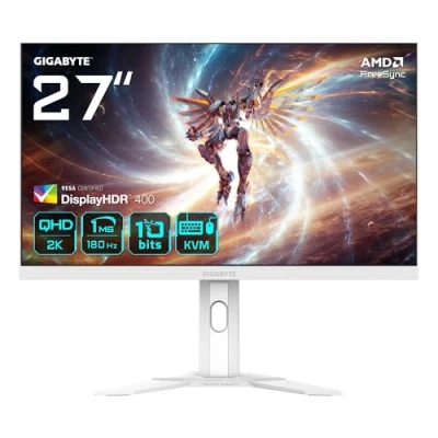 Image of Gigabyte M27QA ICE 27&quot; QHD Gaming Monitor 2560 x 1440, 180Hz, 1ms, 350 cd/m², FreeSync, Display HDR400, HDMI 2.1, Displayport 1.4