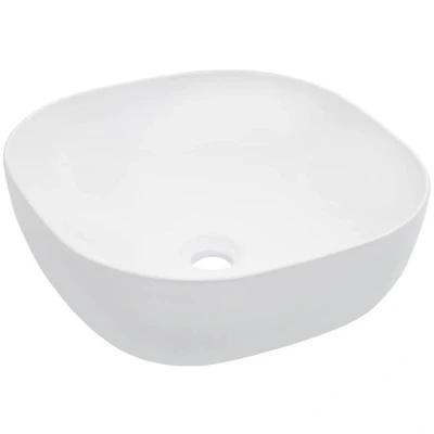 Image of vidaXL Wash Basin 42.5x42.5x14.5 cm Ceramic White
