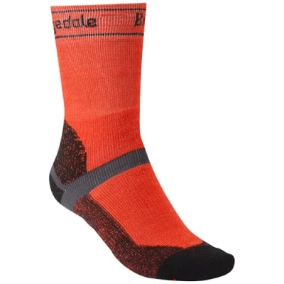 Image of Bridgedale MTB Winter Weight T2 Merino Sport Mens Boot Length Mountain Bike Socks Orange, Medium