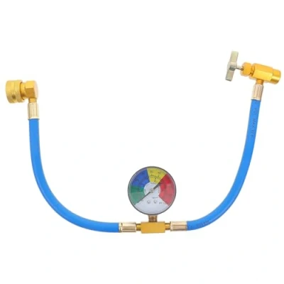 Image of WINOMO R134A Air Conditioning Refrigerant Filling Hose with Gauge for Car