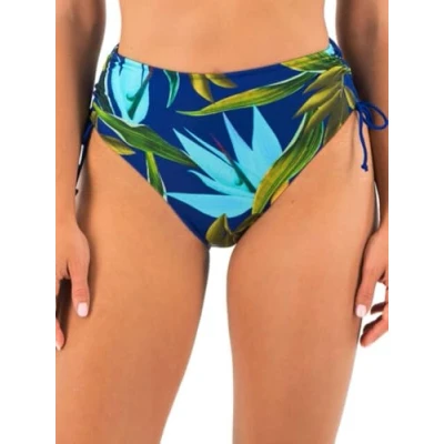 Image of Fantasie 503978 Pichola High Waisted Bikini Brief Tropical Blue