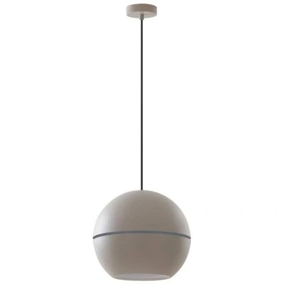 Image of Lucande Calantha pendant light, grey, aluminium, Ø 30 cm