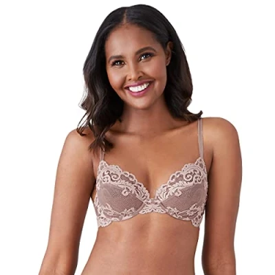 Image of Wacoal Women&#039;s Instant Icon Underwire Bra, Cafe Au Lait, 36C