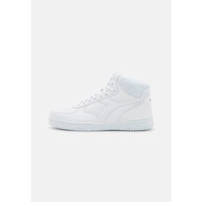 Image of Diadora Raptor MID Unisex Hightop trainers, Size: 7.5, White Imitation leather/ textile