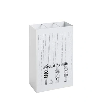 Image of HAKU Mobel Umbrella Stand White, Metal Size: W 30 cm X H 48 D 16 cm, Style: Modern