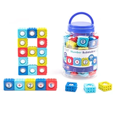 Image of Learning Resources Number BubbleBrix, Learn Numbers, Fidget Toy, Popper Toy with Ages 3+
