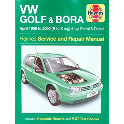 Image of VW Golf &amp; Bora Petrol Diesel (April 98 00) Haynes Repair Manual (Paperback)