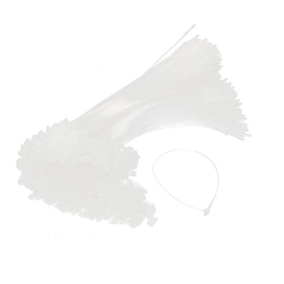 Image of sourcing map 1000 Pcs 7&quot; Snap Lock Pin Security Loop Plastic Tag Fastener