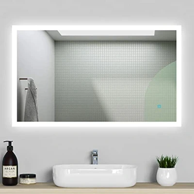 Image of Xinyang 1200x700 Illuminated Bathroom Mirrors,Heated Demister Pad,Touch Sensor Switch Wall Mounted Vertical or Horizontal