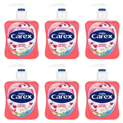 Image of Carex Cherry On Top Anitbacterial Handwash 6x250ml