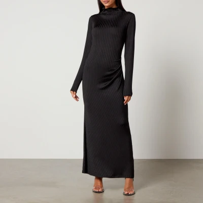 Image of Good American Shine Rib Knit Midi Dress XS