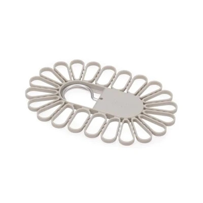 Image of Joseph Petal 22 Piece Drying Hanger, Push Grip, Perfect for Socks/Underwear, Durable Aluminium Hooks, Folds Flat, Ecru