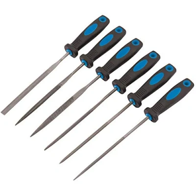 Image of Draper Soft Grip Needle File Set, 150mm (6 Piece)