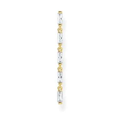 Image of Thomas Sabo single earring white stones gold plated silver H2184 414 14