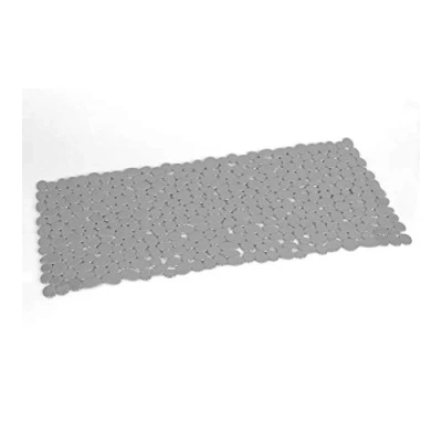Image of Gedy Grey, G River Non Slip Bathtub with Suction Cups, Size: 35 x 70 cm, Resin Bath Mat, Finish, R&amp;D Design, Made in Italy, Machine Washable Rug, 2 Years Warranty, One Size
