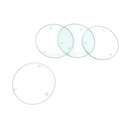 Image of Glorex Glass Coasters, Multi Colour, 10.3 x 2.3 cm, 4