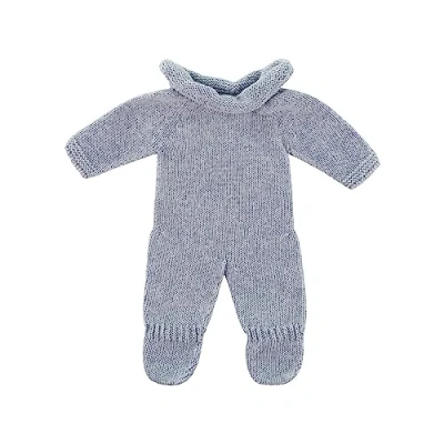 Image of Miniland Knitted Pyjamas Blue for 32 cm Dolls Recycled Fibres