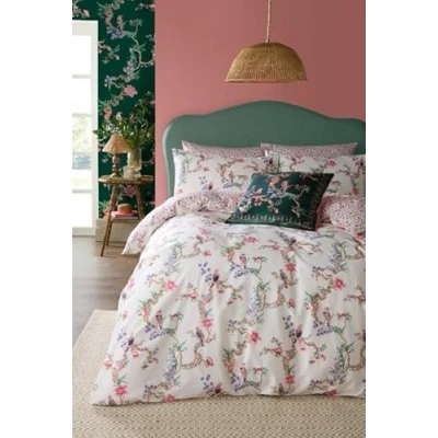 Image of Cath Kidston Birds Of A Feather Bedding Set In Blush Kingsize
