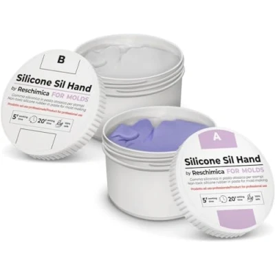 Image of SIL Hand Non Toxic Putty Silicone Mould Making,Molds Making Mixing Ratio 1:1, Moulding for (500 gr)