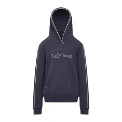 Image of LeMieux Esme Young Rider Childrens Hoodie Dusk Blue 9 10 Years