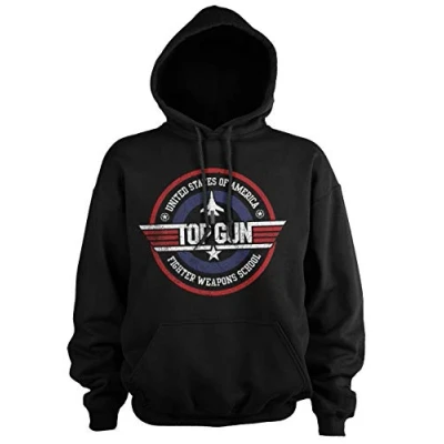 Image of Top Gun Officially Licensed Fighter Weapons School Hoodie (Black)