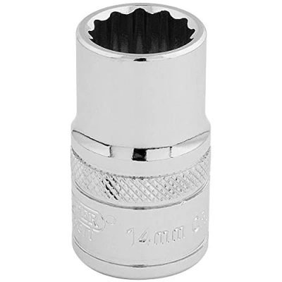 Image of Draper HI TORQ� 12 Point Socket, 1/2&quot; Sq. Dr., 14mm