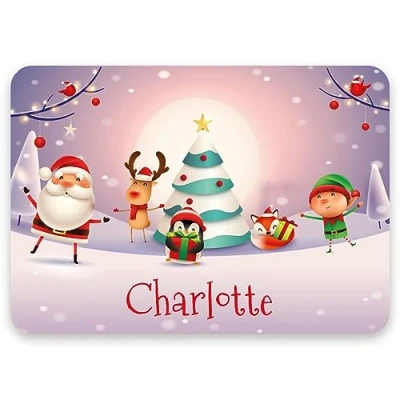 Image of Paper Themes Personalised Christmas Placemats (Christmas Characters)