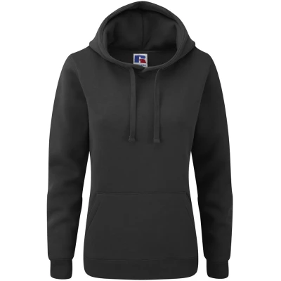 Image of Russell Athletic Womens Premium Authentic Hoodie (3 Layer Fabric) (Black) Size 2XL