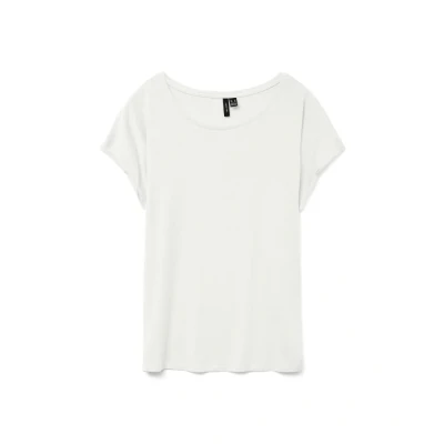 Image of Vero Moda Vmava Basic Tshirt, Women&#039;s, Size: XXL, Snow white