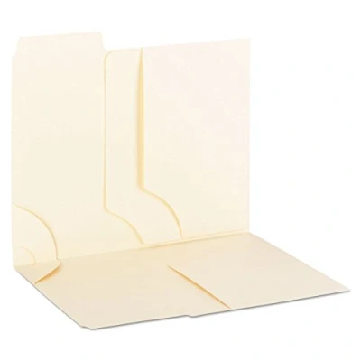 Image of Smead 3 in 1 SuperTab Section Folder, 1/3 Cut Oversized Tab, Letter Size, Manila, 12 per Pack (11904)