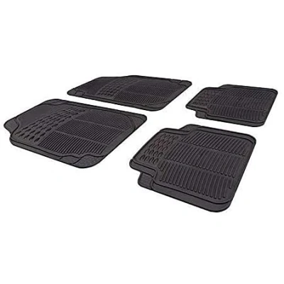 Image of Xtremeauto Waterproof Black Rubber Front &amp; Rear Floor Non Slip Mats Citigo, Fabia, Octavia, Rapid, Superb, Scala, Koraq, Kodiaq