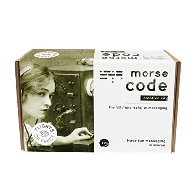 Image of Flights of Fancy 85807 Morse Code Creative Kit, Brown, White