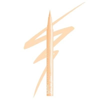 Image of NYX Professional Makeup Epic Ink Liner, Brush Tip Liquid Eye Liner Pen, Up To 24 Hours of Wear, 6 Intensely Pigmented Shades, Waterproof Vegan Formula, Shade: Marshmallow