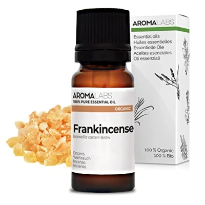 Image of BIO Frankincense Essential Oil 10mL 100% Pure, Natural, Chemotyped and AB/Cosmos Certified AROMA LABS (French Brand)