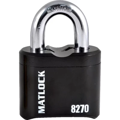 Image of Matlock Heavy Duty Hardened Steel Combination Padlock 62mm