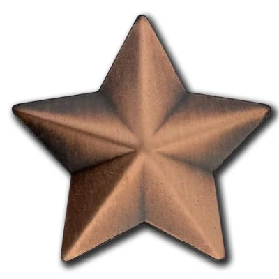 Image of 3D Star Badge Lapel Pin Single (BRONZE)