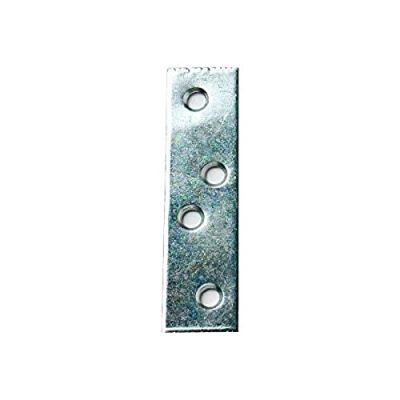 Image of Merriway BH03787 (5 Pcs) Straight Flat Mending Repair Plate BZP 50mm (2 inch) Pack of 5 Pieces