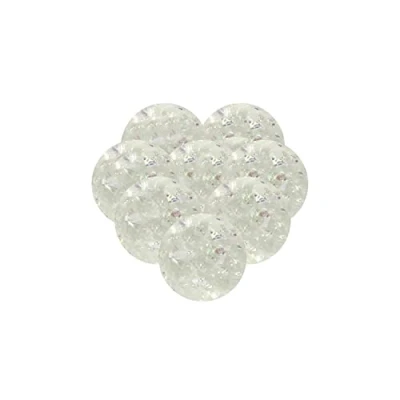 Image of Sparkling Iridescent Bouncy Balls Pack of 8 Fun Party Favors and Gifts for Kids