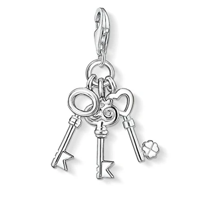 Image of Thomas Sabo Women Charm Pendant Keys Club 925 Sterling 0749 001 12