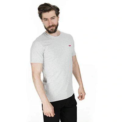 Image of Levi&#039;s Men&#039;s The Original Tee T Shirt, Patch Med Heather Embroidery, S