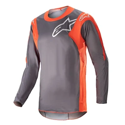 Image of Alpinestars Racer Hoen Motocross Shirt (Grey/Orange,S)