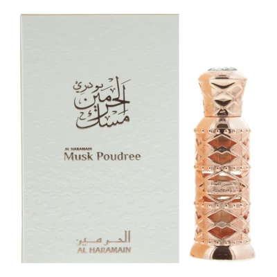 Image of Al Haramain Musk Poudree12ml Perfume Oil Luxury Floral Perfumes Arabain Attar