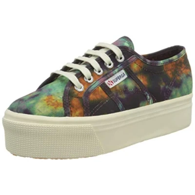 Image of Superga Women&#039;s 2790 tiedye COTW Oxford Flat, A1J, 3.5 UK