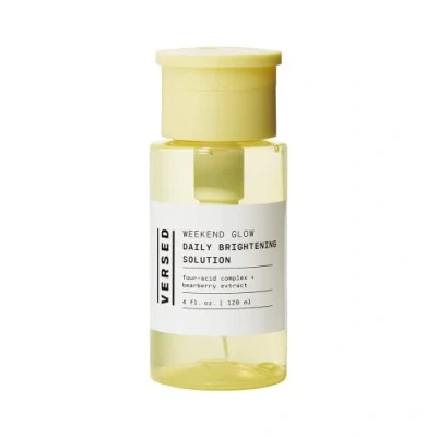 Image of Versed Skin Weekend Glow Daily Brightening Facial Toner Exfoliating Treatment with Azelaic Acid and AHAs Helps Even Tone Fade Dark Spots Vegan (4 fl oz)